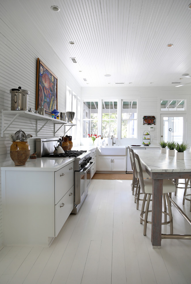 Winsome Counter Height home interior design Beach Style Kitchen Charleston