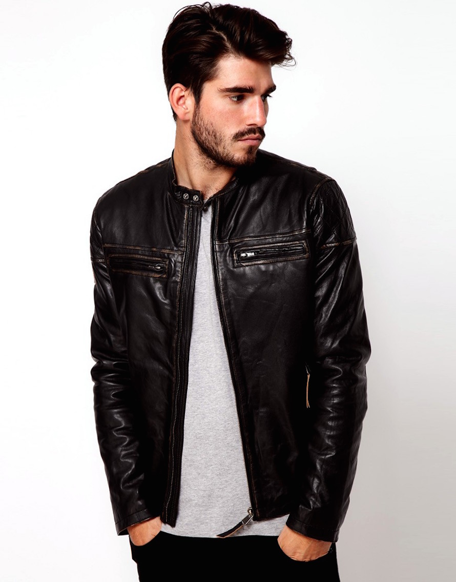 asos leather jackets