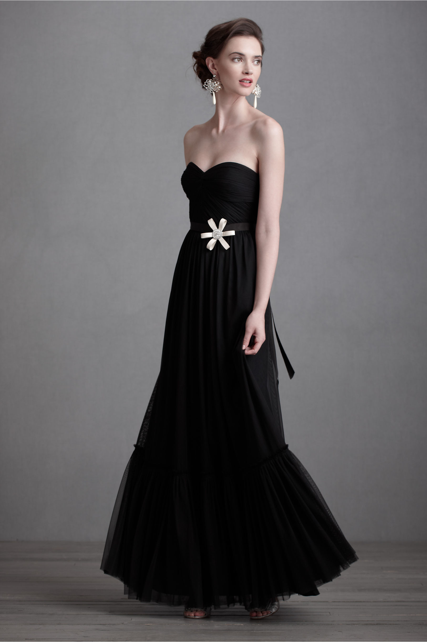 black bridesmaid dresses for downtown