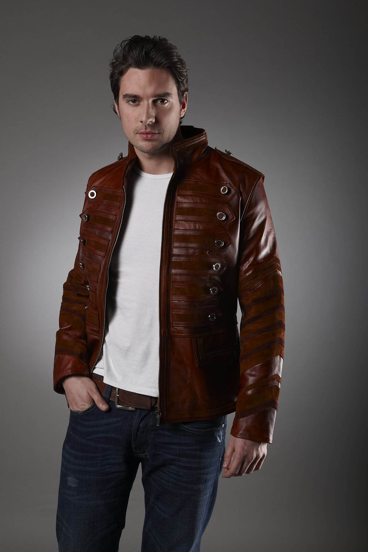 brown leather jackets
