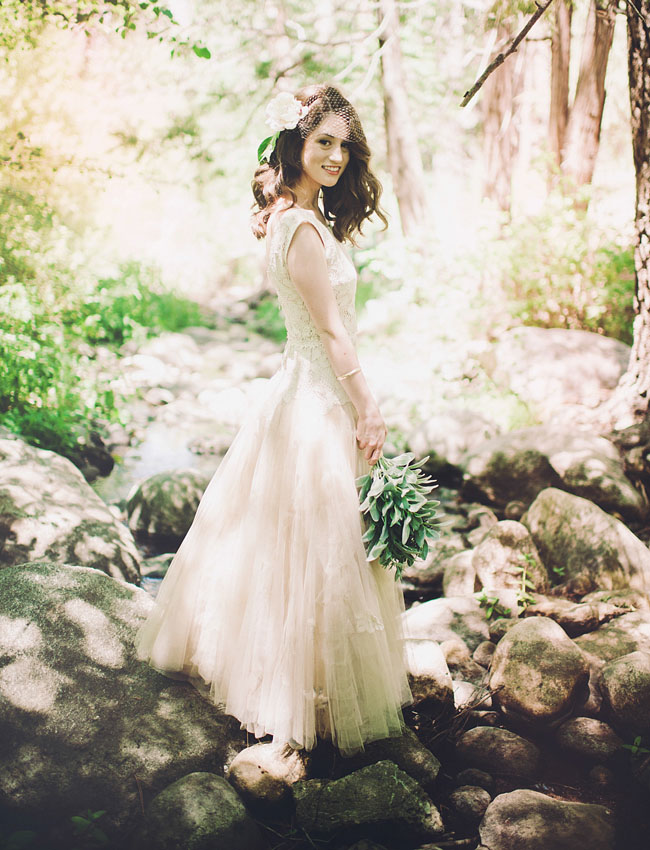 chic woodland wedding dress
