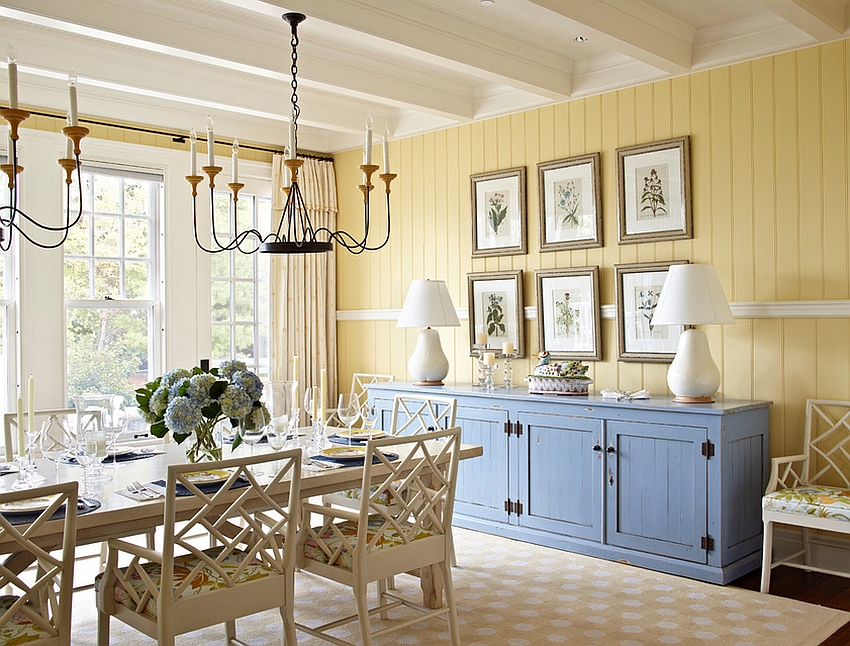 dashing-beach-style-dining-room-in-yellow-with-pop-of-blue