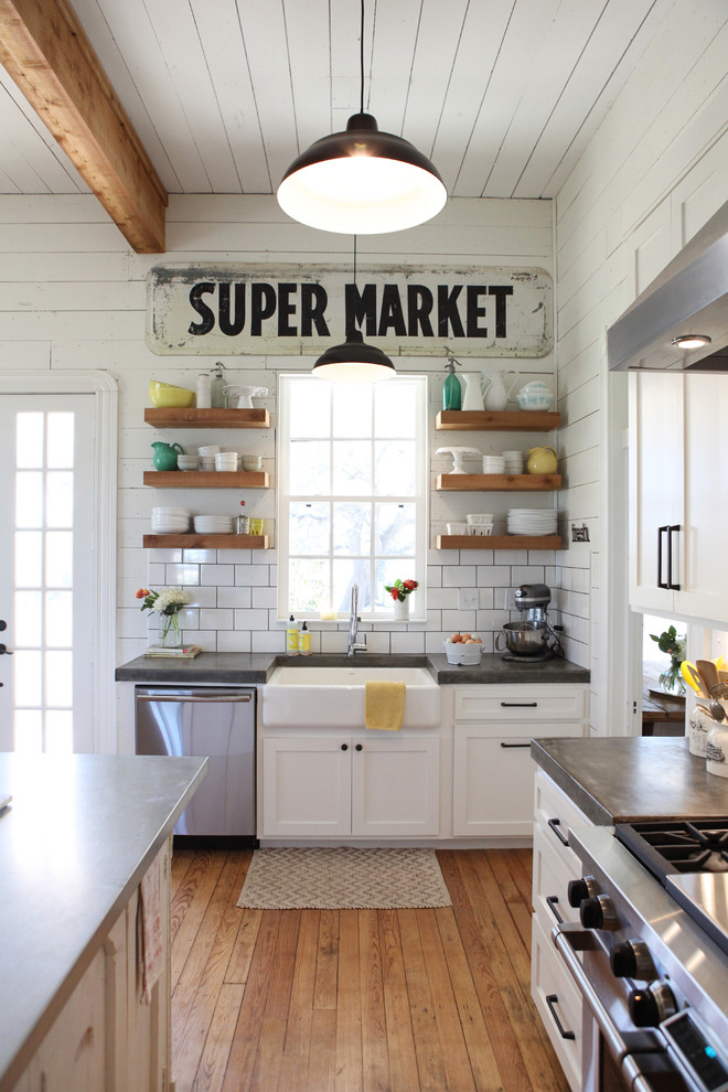 eclectic-kitchen-design-Kitchen-Farmhouse-with-none