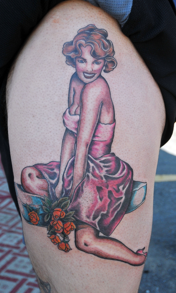 pin up Traditional Tattoo