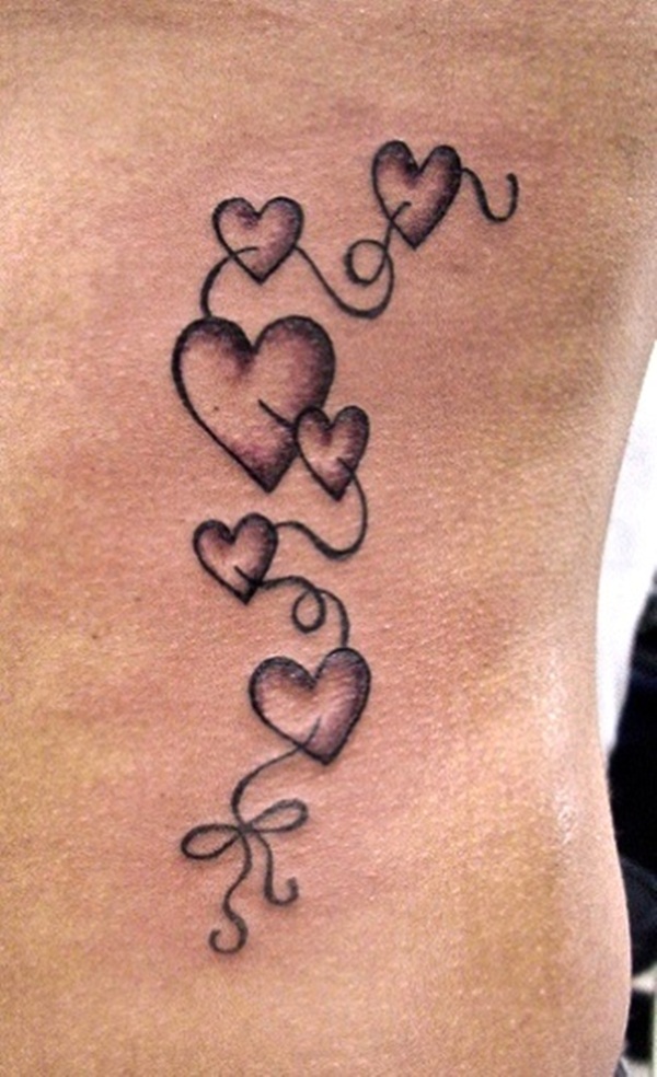 simple heart tattoo design idea