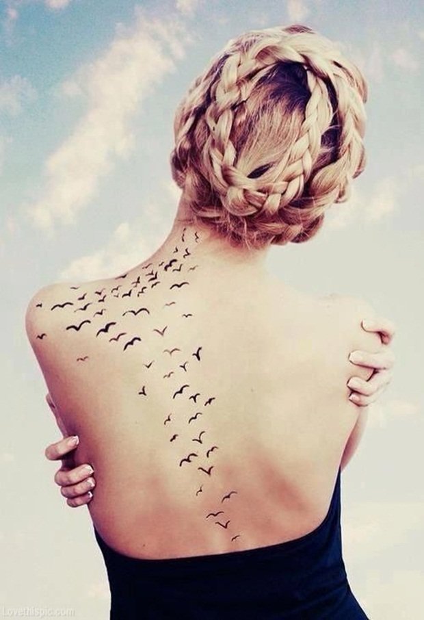 small bird tattoos for girl