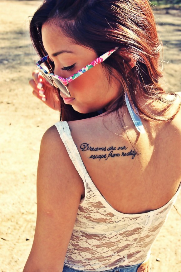 tattoo quotes dreams are our escape from reality