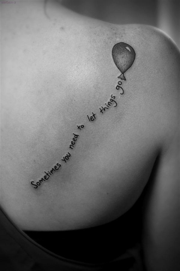 tattoo quotes sometimes you need to let things go