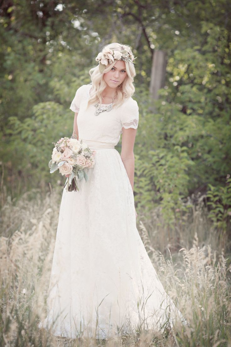 Airy Lace - Modest Wedding Gown