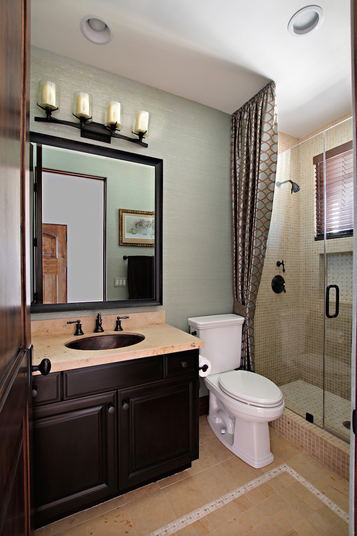 Bathroom Decor for Entrancing Modern Small Tropical Bathroom Designs