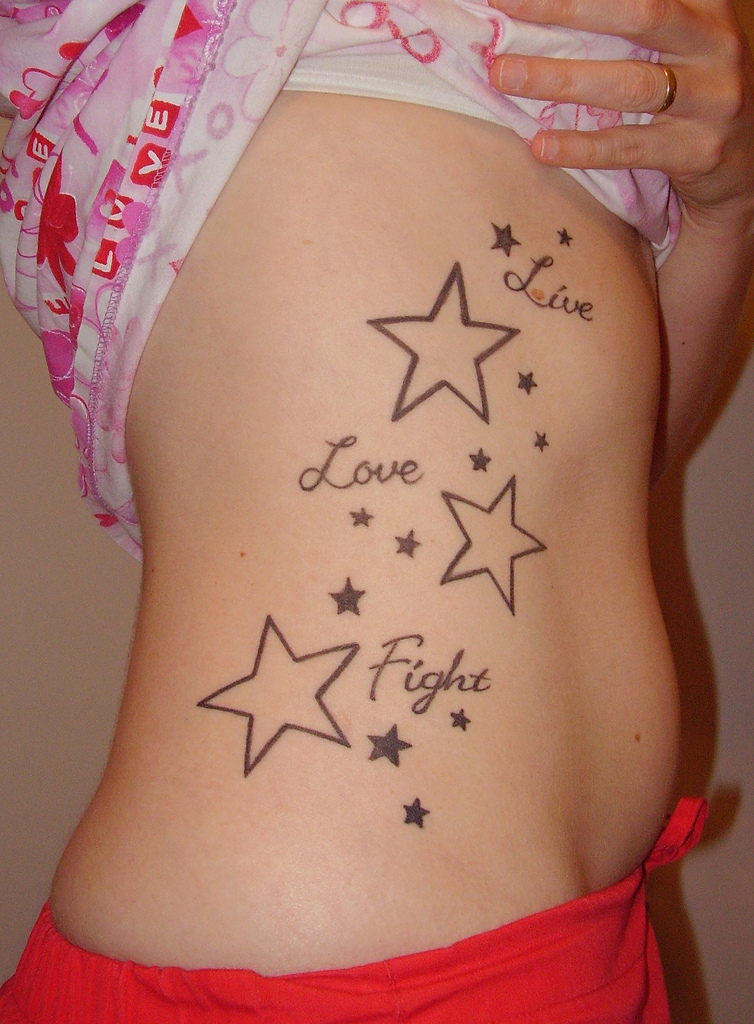 Beautiful Star tattoo Designs for Women