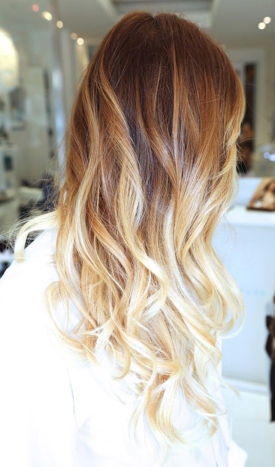 Blonde Ombre Hair for Long Hair Long Wavy Hairstyles 2015