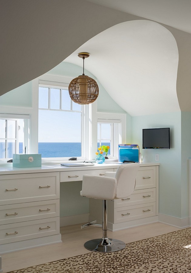 Brilliant Beach Style Home Office Design Ideas