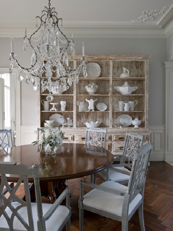 Contemporary Rustic Dining Cabinet Room Decor