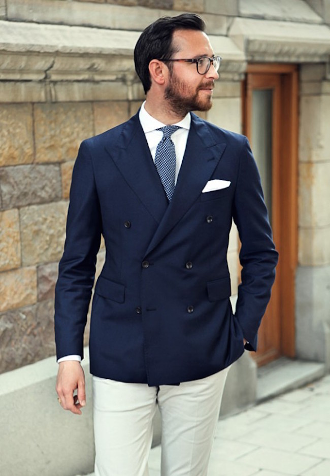 Half a Suit Double Breasted Navy