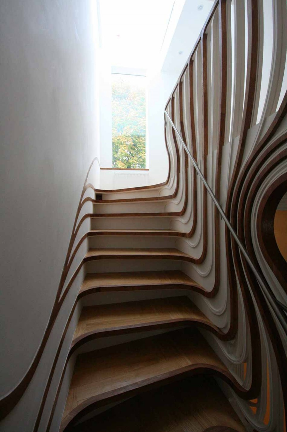 Interior Designs Nice Natural Design Of The Modern Stairs Wooden Railing Designs