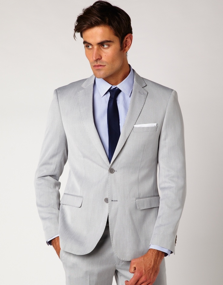 Light Grey Suit For Men