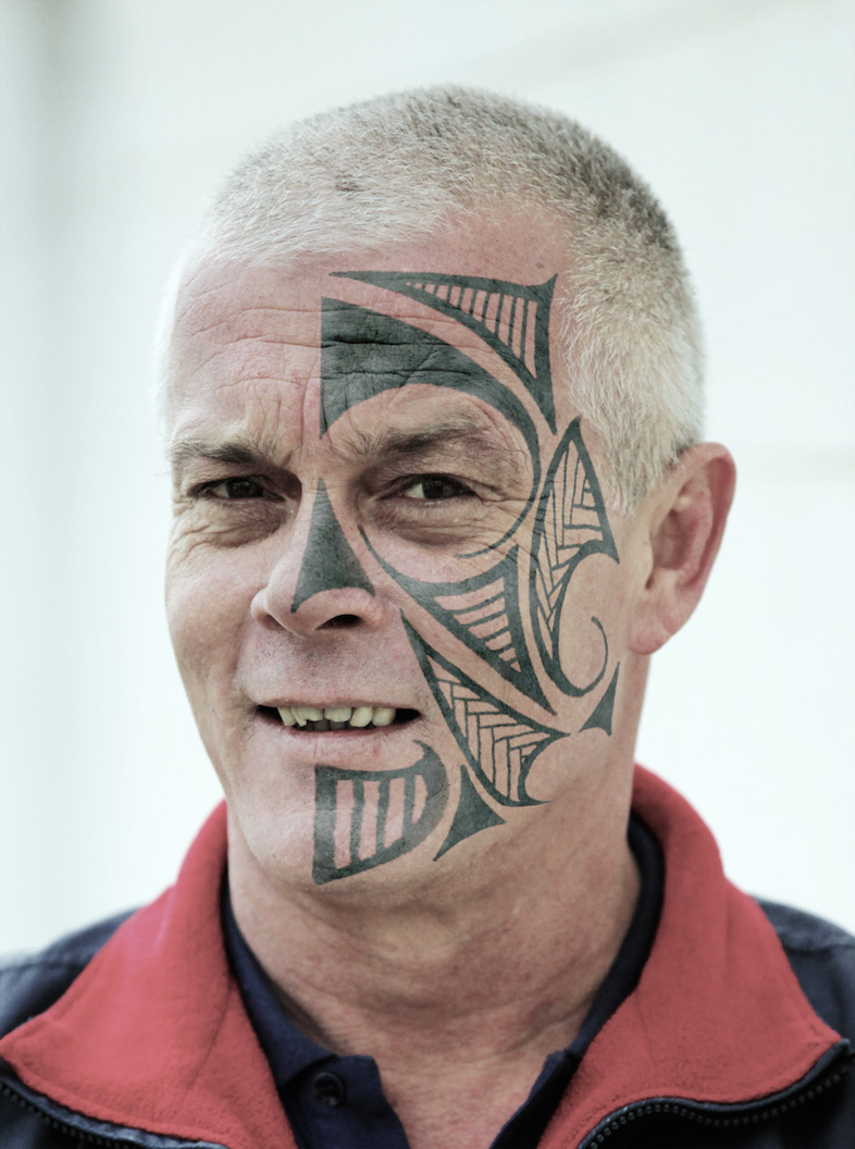 New Face Tattoo Design for Old Men
