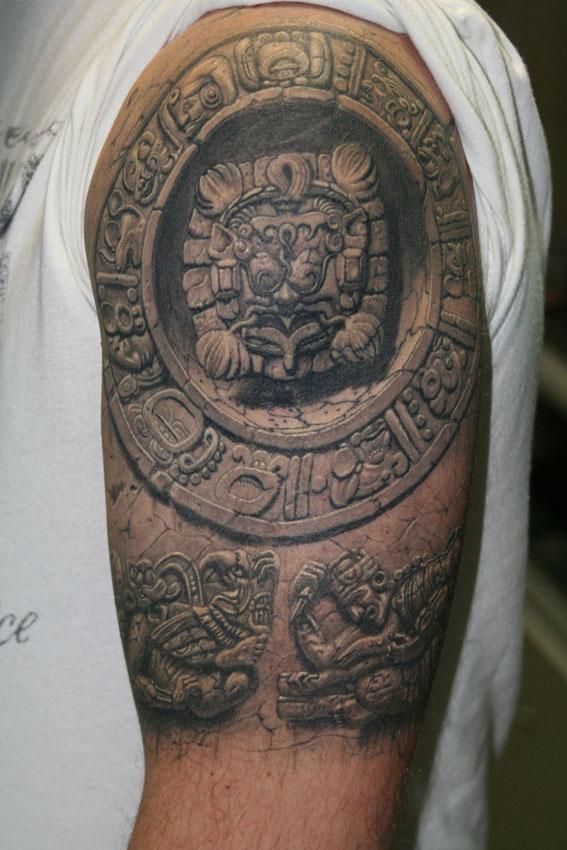 Pavel Angel Aztec Tattoo Design