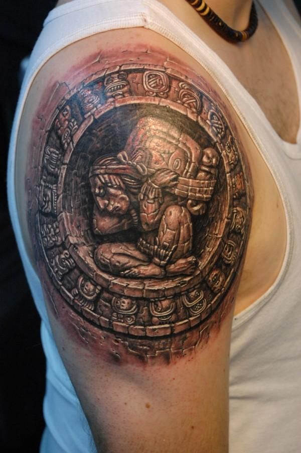 Pavel Angel Impressive Aztec Tattoos