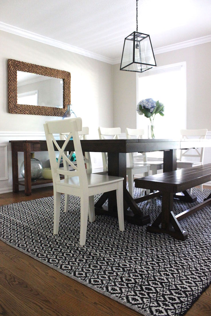 Remodel Ikea Farmhouse Dining Room Design With Wood Black Centerpieces Dining Table