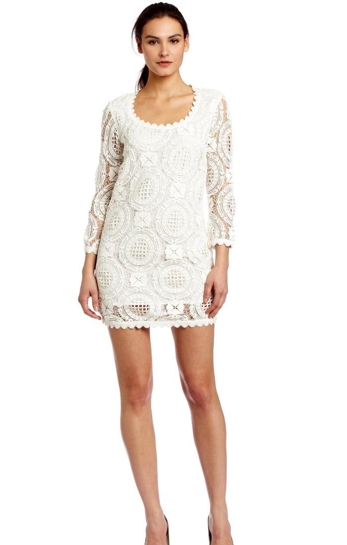 White Chic Mini Lace Dress