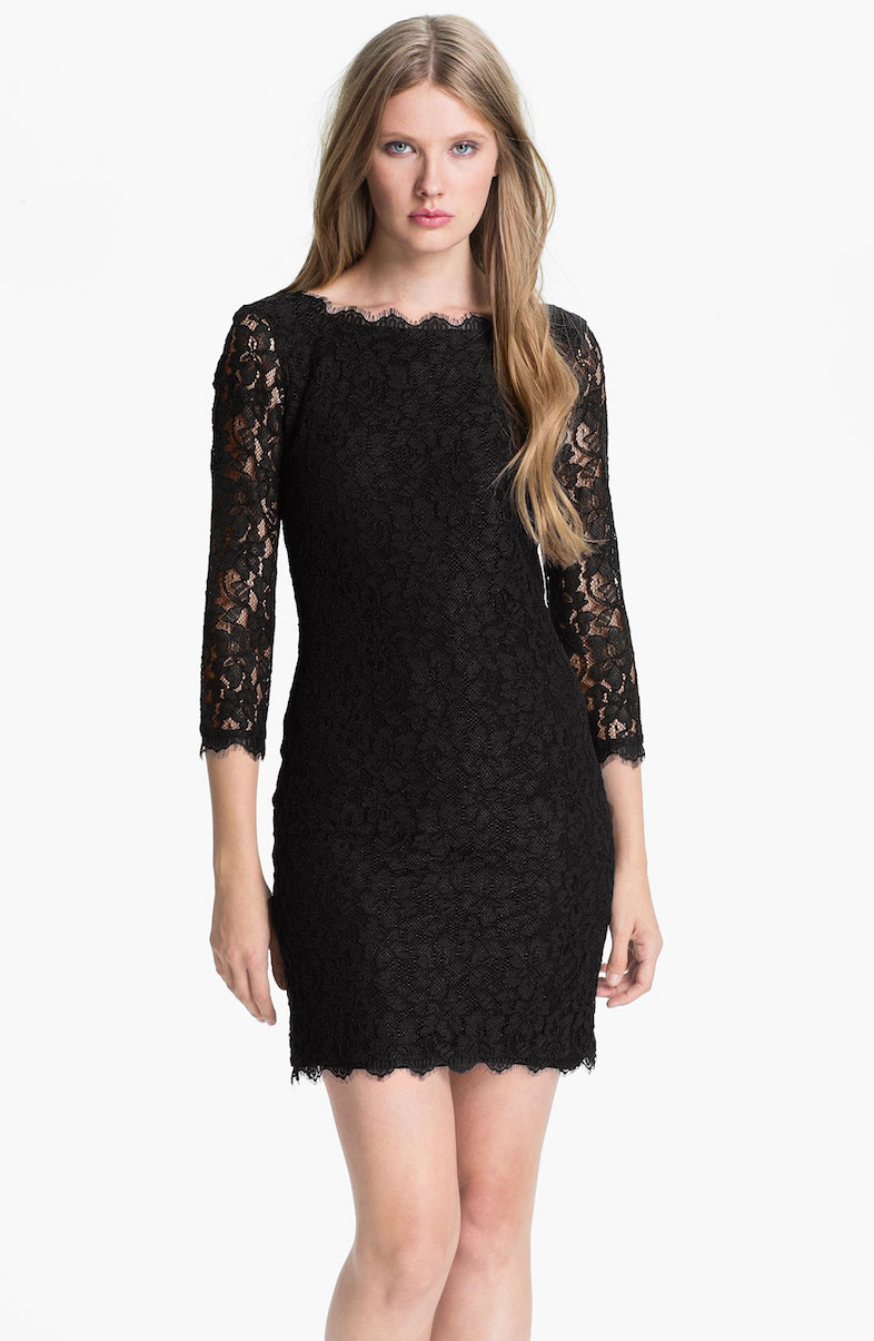 black zarita lace shift dress