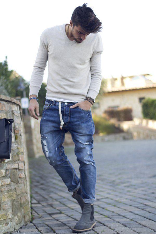 casual spring outfit for men