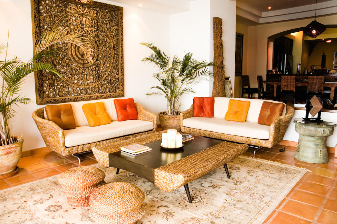 endearing themed living room tropical decoration ideas