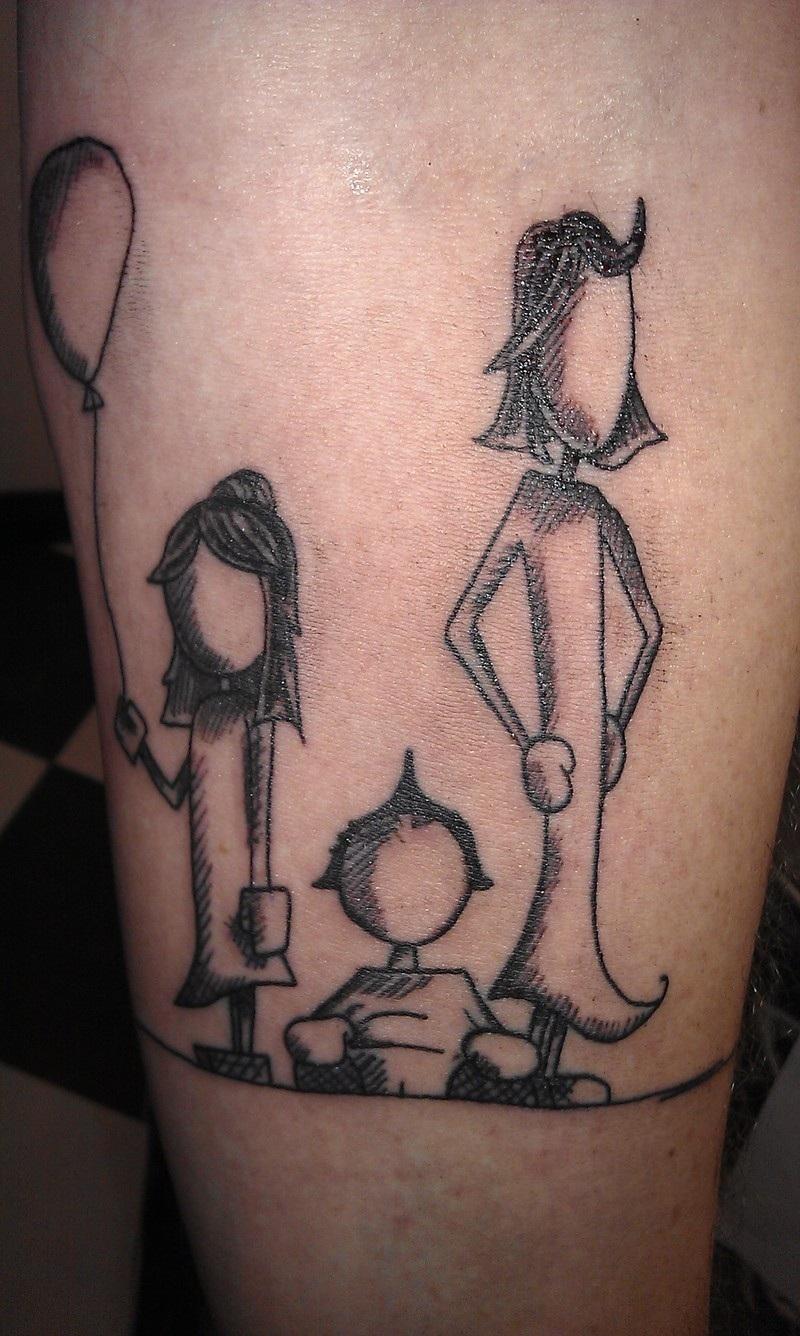 family tattoo cartoon