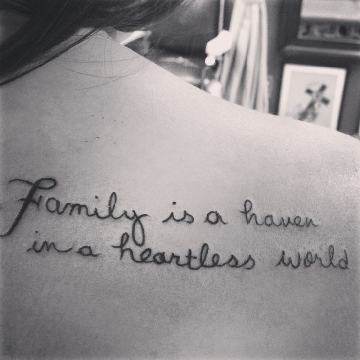 family tattoo quote