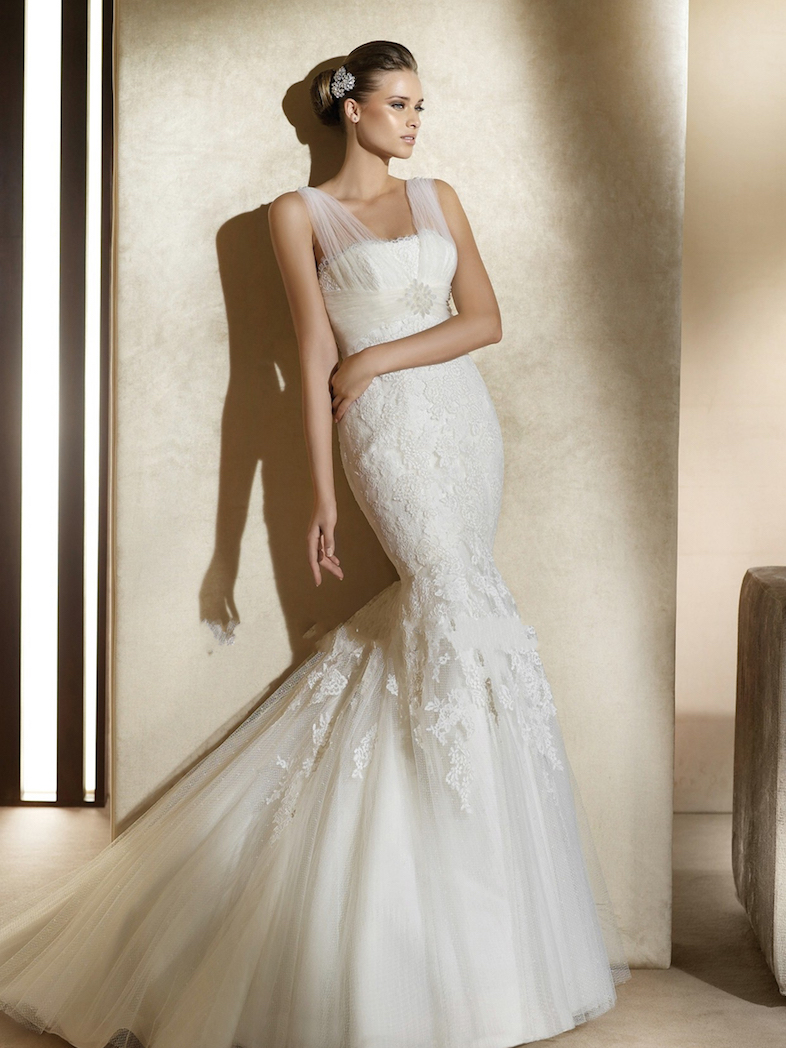 mermaid style wedding dresses with regard to tulle and lace material mermaid style wedding dress with square