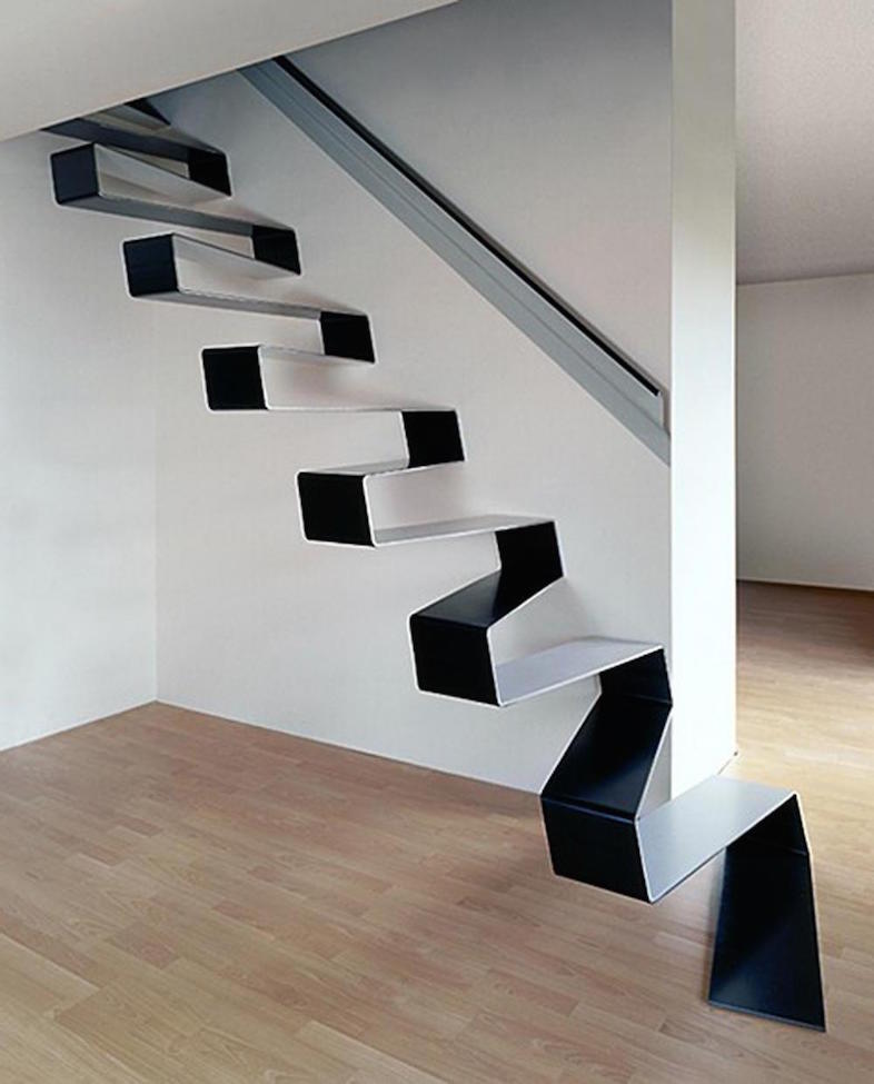 modern floating staircase design