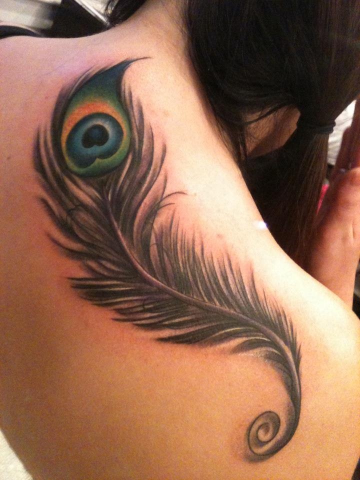 peacock feather tattoo