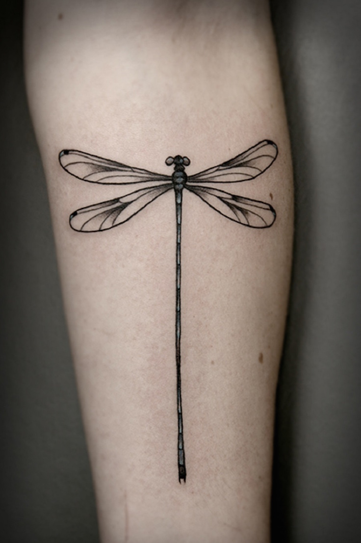 simple dragonfly tattoo