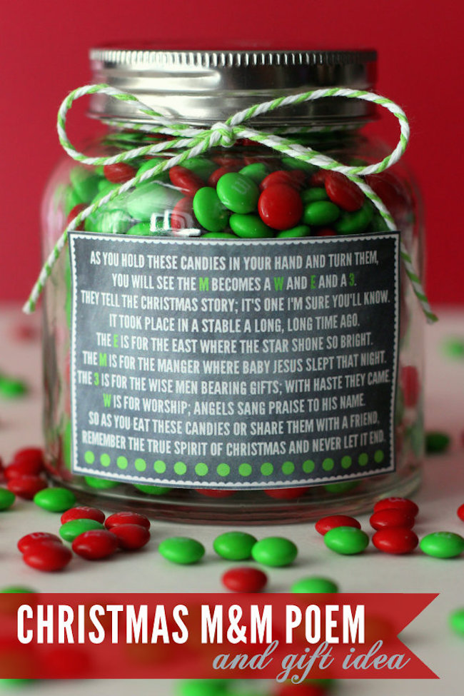 Christmas MM Poem and Gift Idea cute and simple