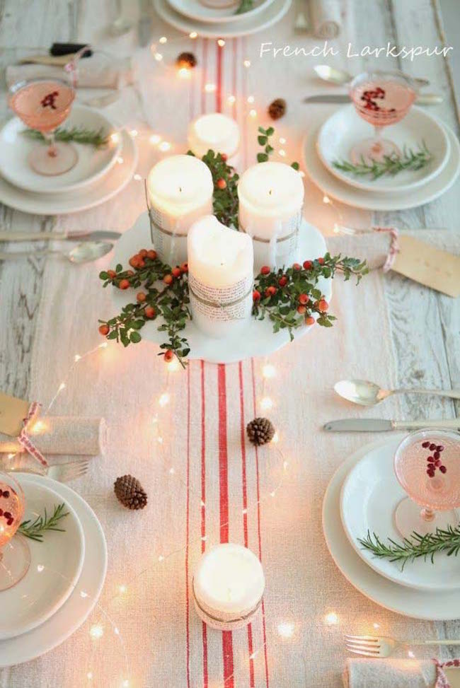 Elegant Christmas Table Decorating Ideas