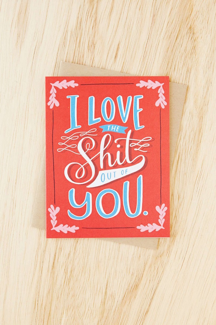 Funny Valentines Day Cards from Urban Outfitters