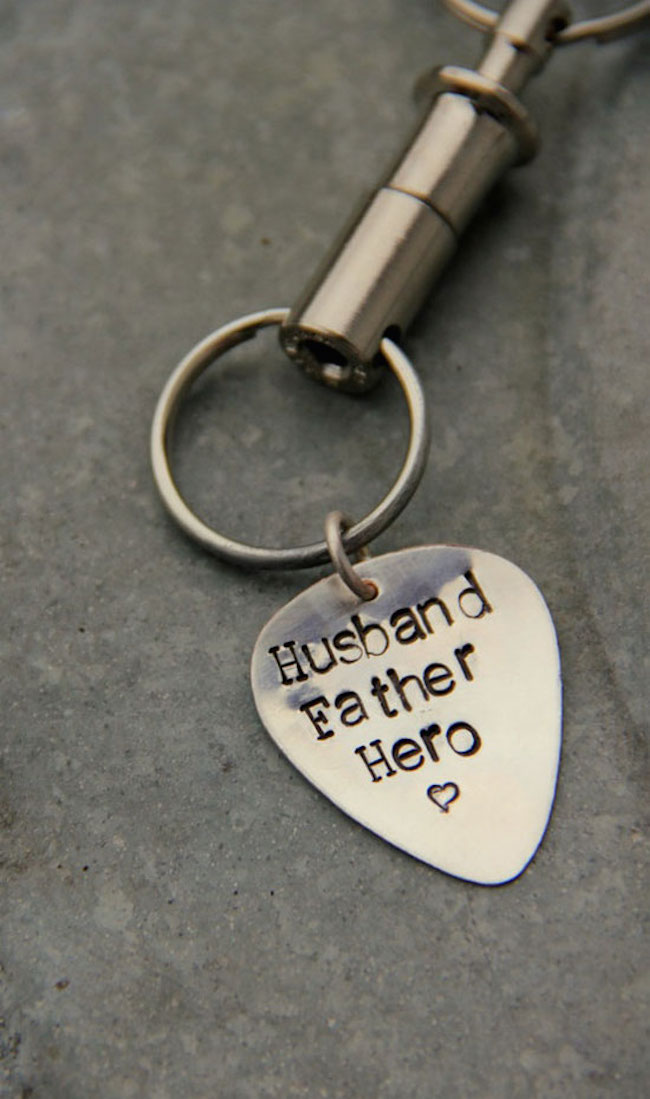 Hero Father Silver Key Chain – Valentine's Day Special