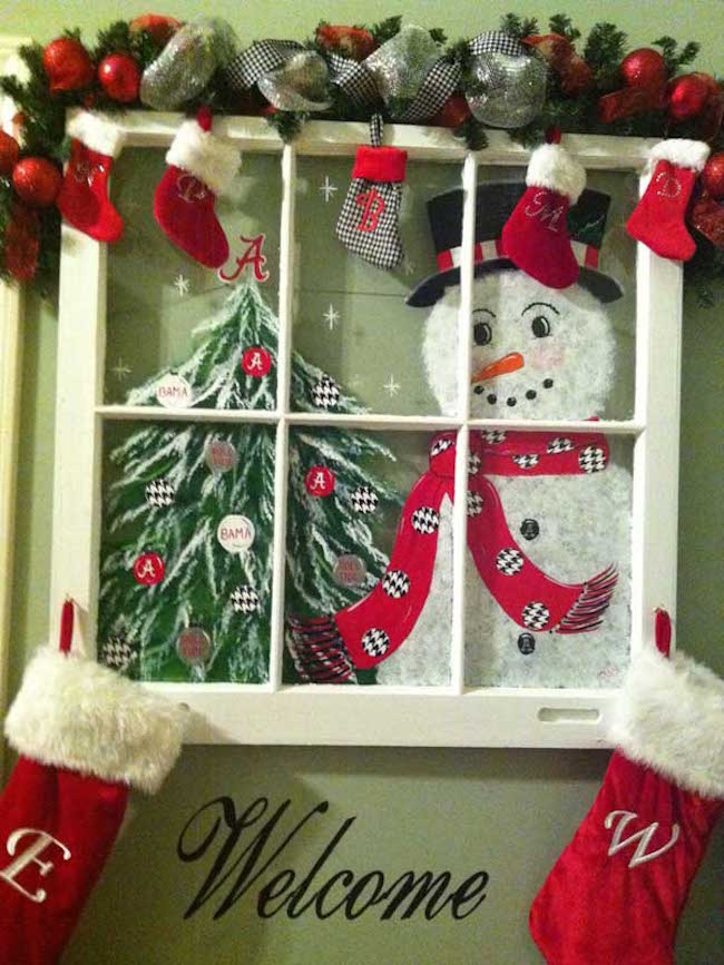 christmas window box decorations
