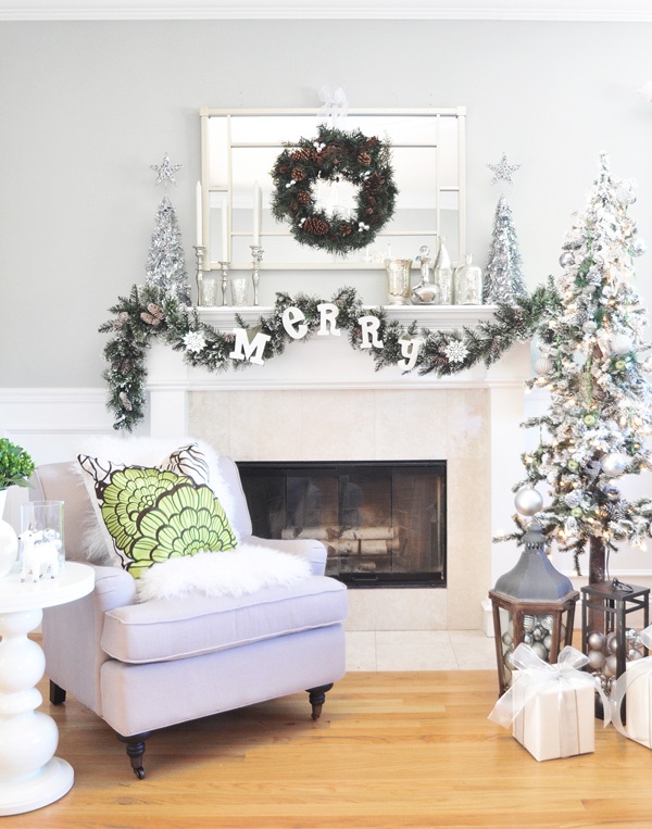 dreamy christmas living room idea