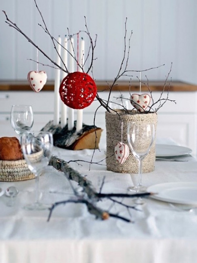white christmas table decorating ideas
