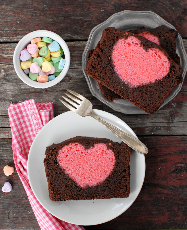 Hidden Heart Valentine's Pound Cake