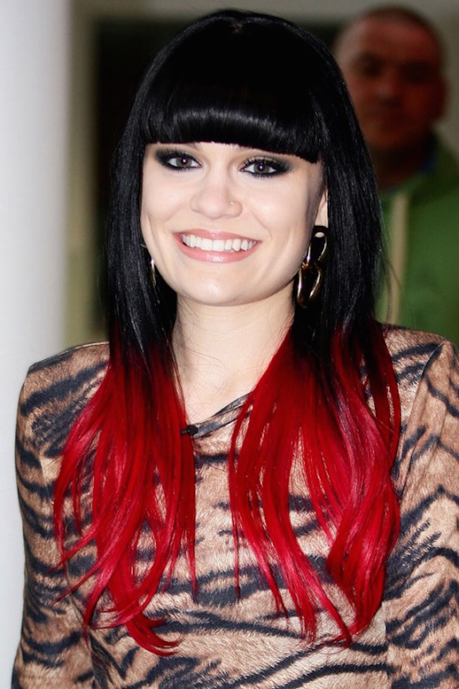 Jessie-J Hair color with bangs