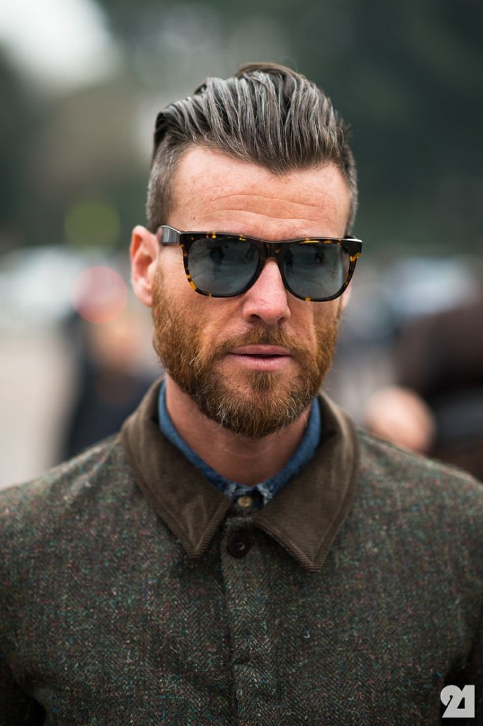 New Hair Style For Men With Beard Mens
