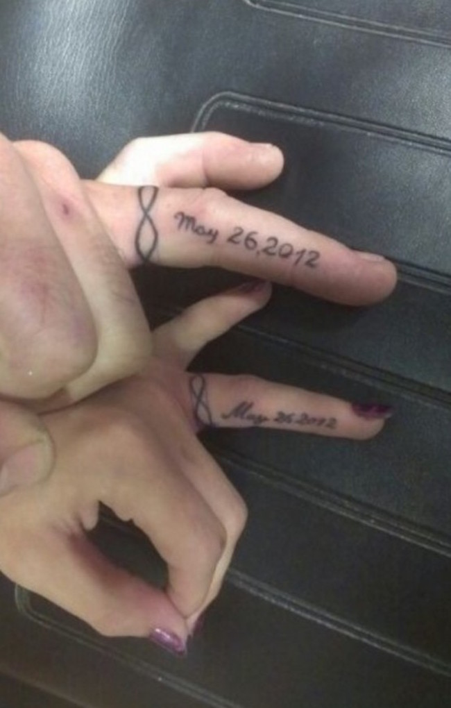 Awesome Wedding Ring Tattoos For Romantic Couples