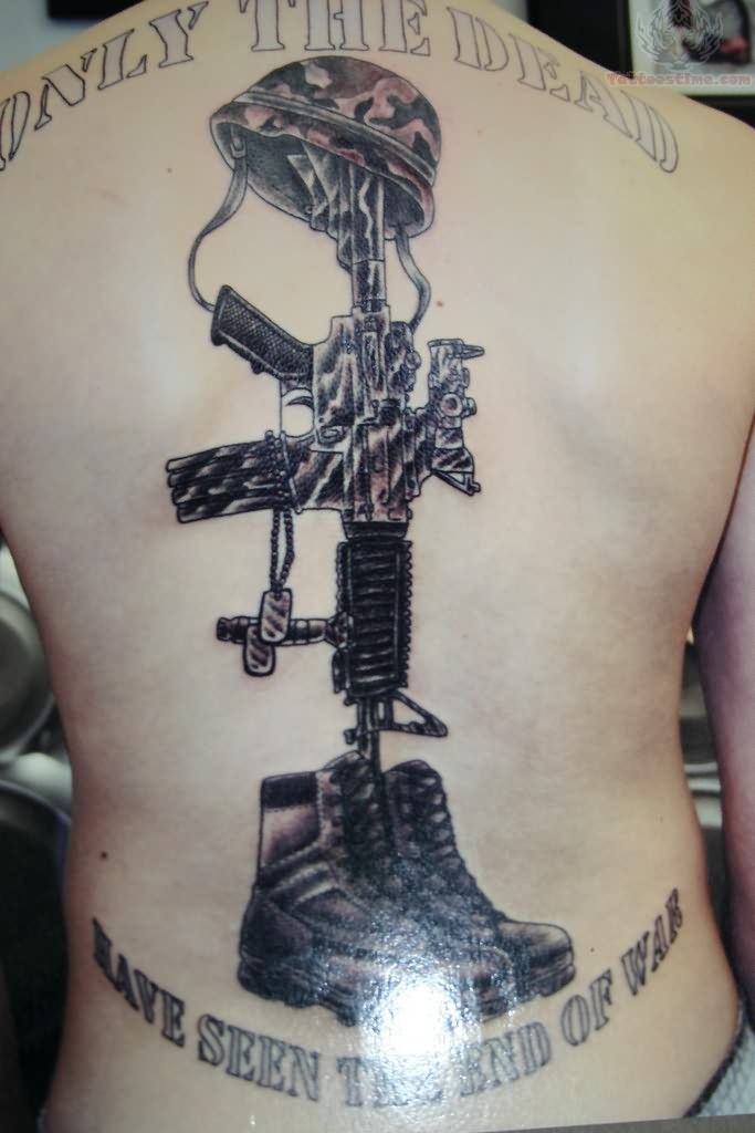 Backpiece Military Tattoo Designs