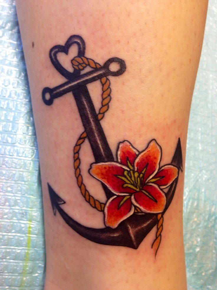 Best friend & navy wife anchor tattoo