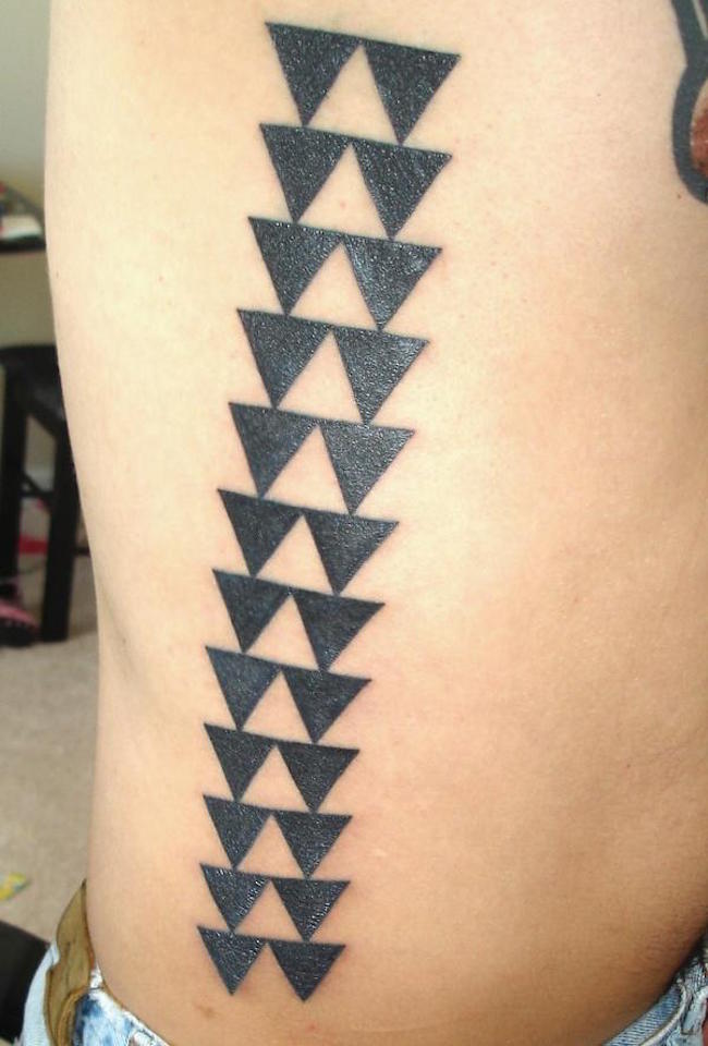 Black Ink Hawaiian Tattoo Design
