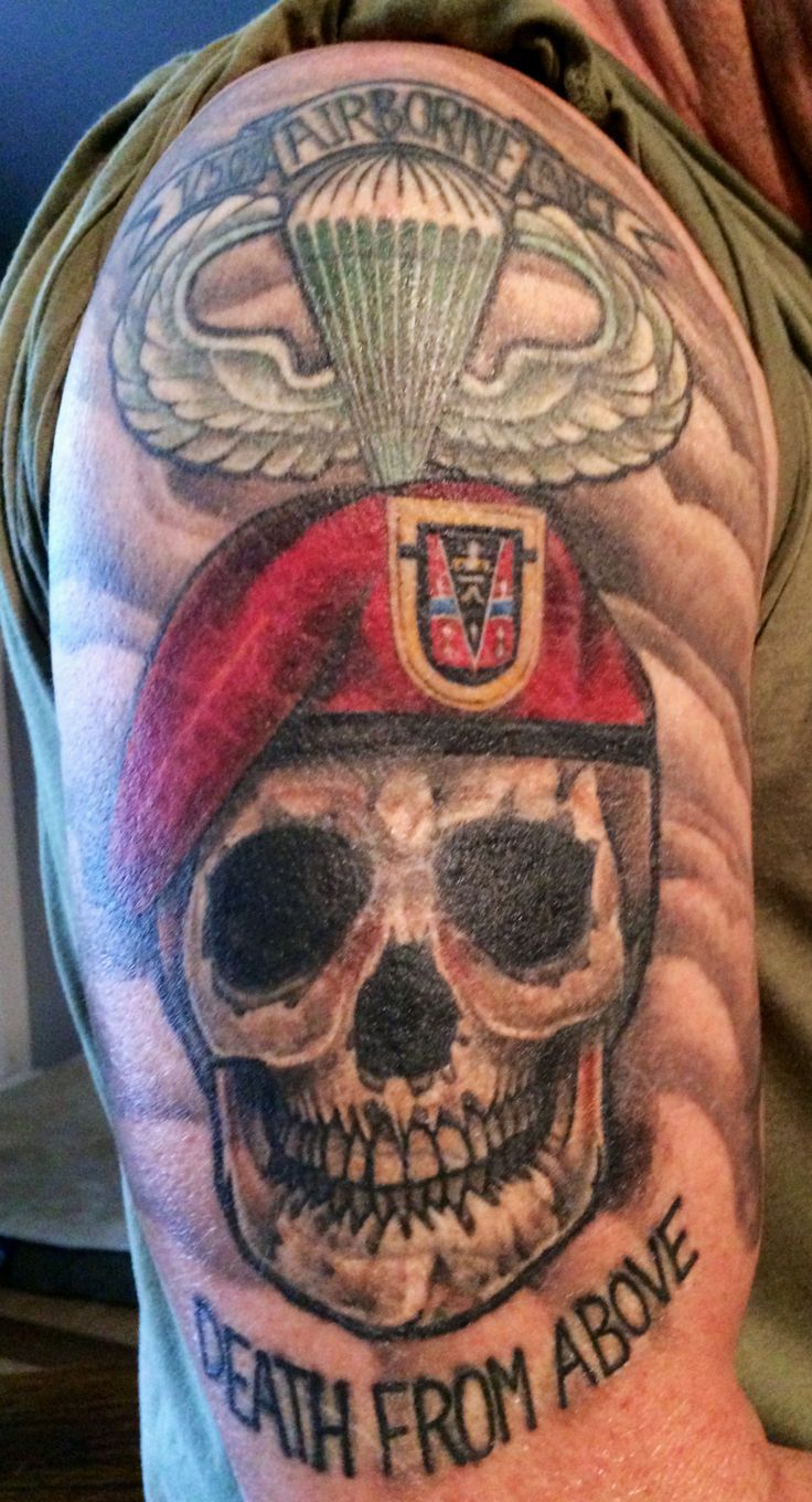 Cool Army Tattoo Design
